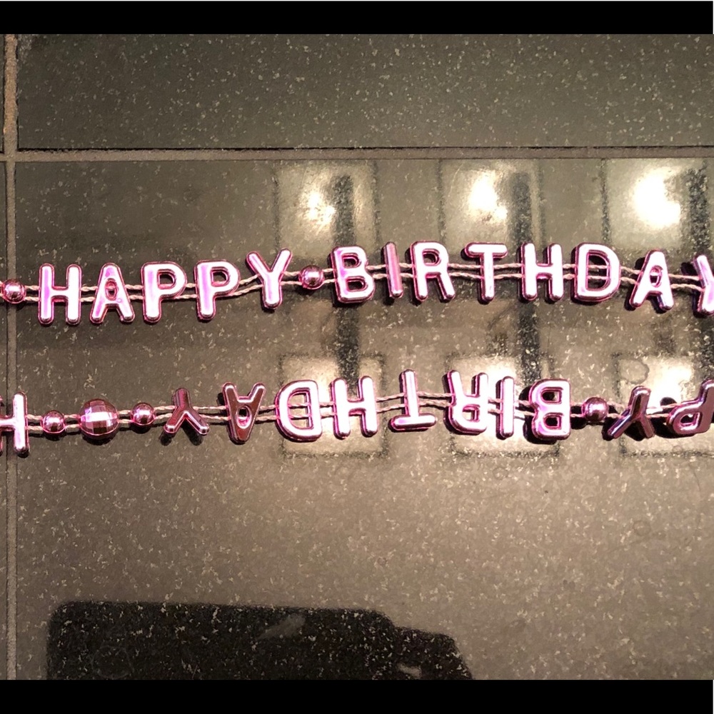 3 Happy Birthday Necklaces